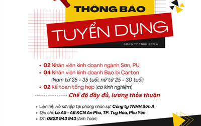 Tuyển nhân viên kinh doanh Tháng 10/2022