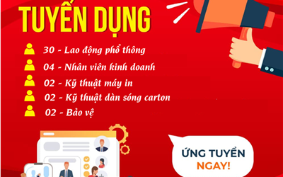 TUYỂN DỤNG NHÂN SỰ THÁNG 12