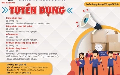 TUYỂN DỤNG THÁNG 1/2024